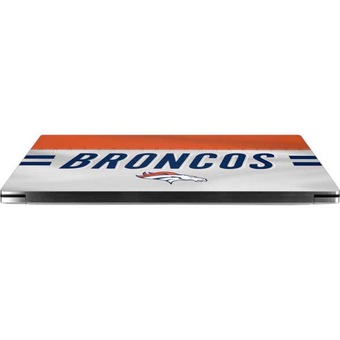 NFL Denver Broncos White Striped Dell XPS Skin