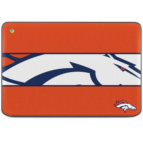 NFL Denver Broncos Zone Block HP Chromebook Skin