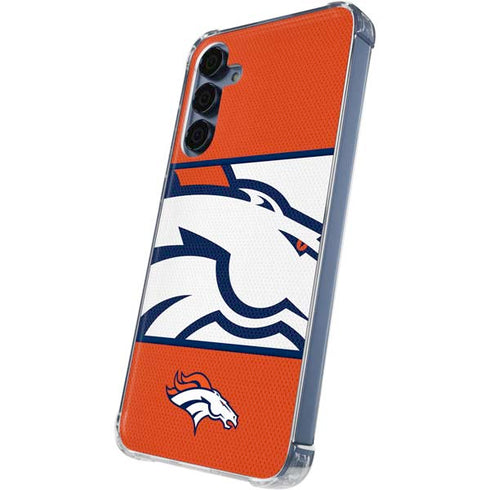 NFL Denver Broncos Zone Block Galaxy A35 5G Clear Case