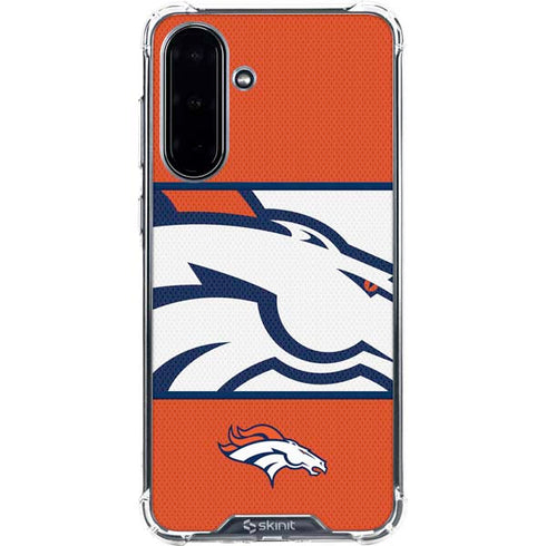 NFL Denver Broncos Zone Block Galaxy A36 5G Clear Case