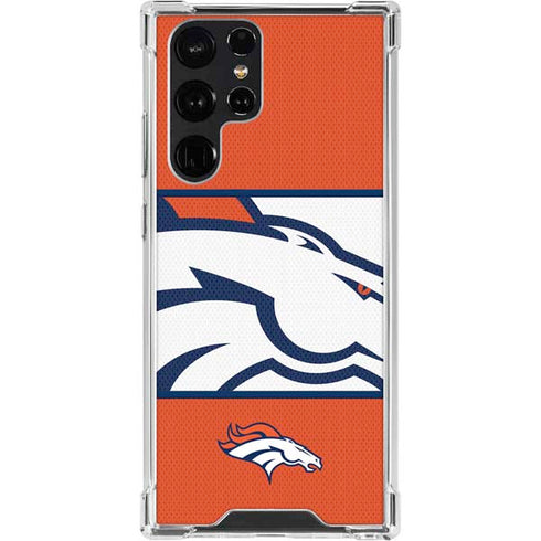 NFL Denver Broncos Zone Block Galaxy S23 Ultra Clear Case