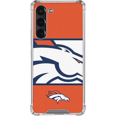 NFL Denver Broncos Zone Block Galaxy S24 FE Clear Case