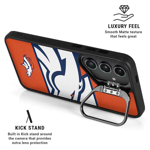 NFL Denver Broncos Zone Block Galaxy S25 Plus Kickstand Case