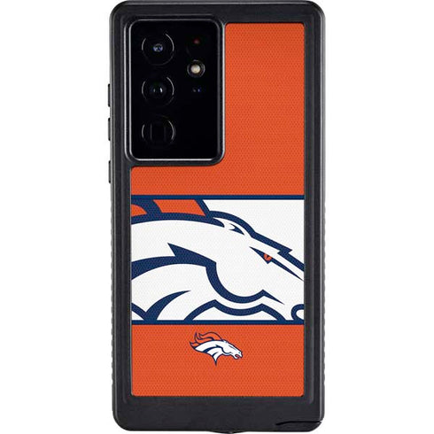 NFL Denver Broncos Zone Block Galaxy S24 Ultra Waterproof Case