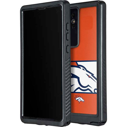 NFL Denver Broncos Zone Block Galaxy S24 Ultra Waterproof Case