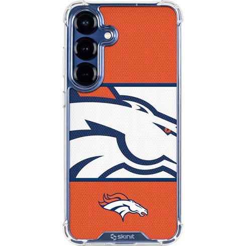 NFL Denver Broncos Zone Block Galaxy S25 Plus Clear Case