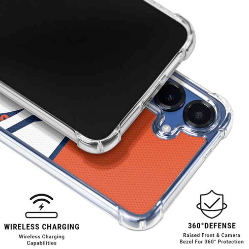 NFL Denver Broncos Zone Block Galaxy S25 Plus Clear Case