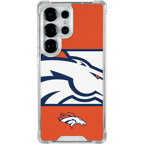 NFL Denver Broncos Zone Block Galaxy S25 Ultra Clear Case