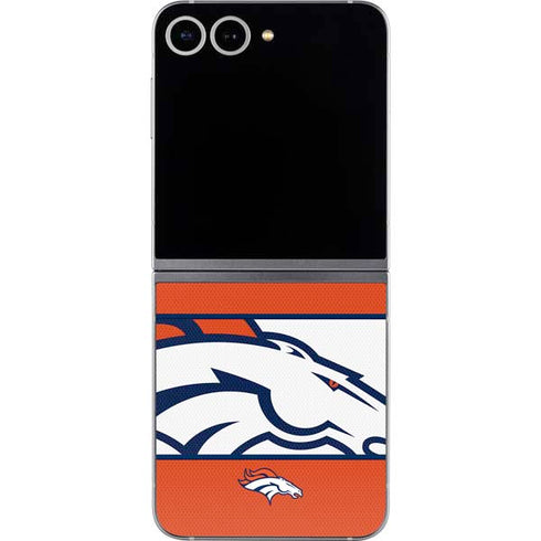 NFL Denver Broncos Zone Block Galaxy Z Flip6 Skin