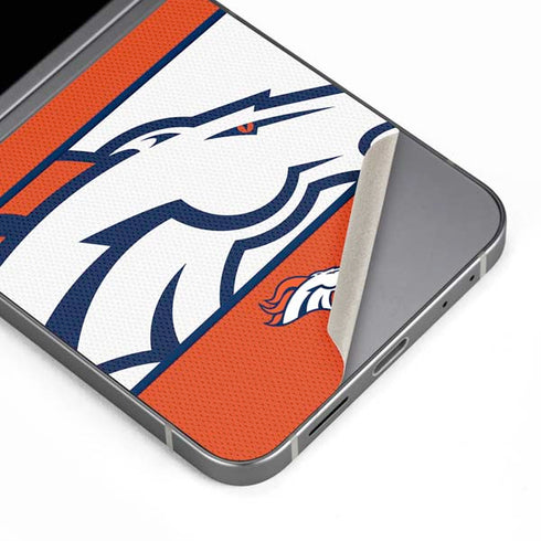 NFL Denver Broncos Zone Block Galaxy Z Flip6 Skin
