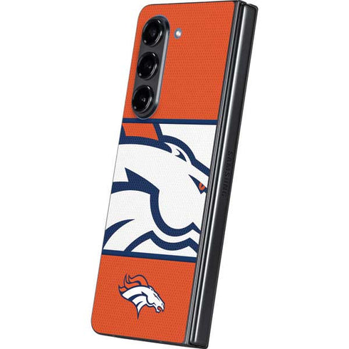 NFL Denver Broncos Zone Block Galaxy Z Fold5 5G Skin