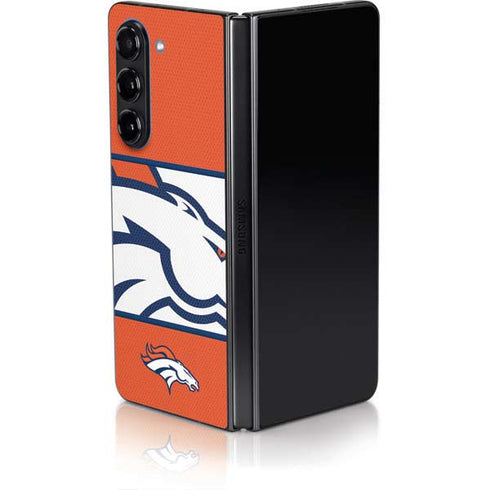 NFL Denver Broncos Zone Block Galaxy Z Fold5 5G Skin