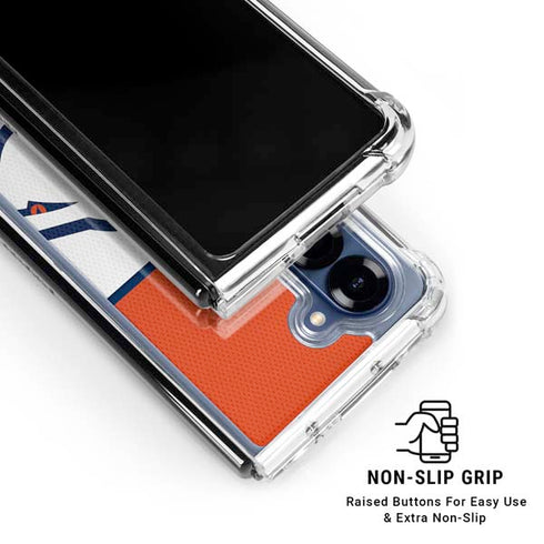 NFL Denver Broncos Zone Block Galaxy Z Fold6 Clear Case