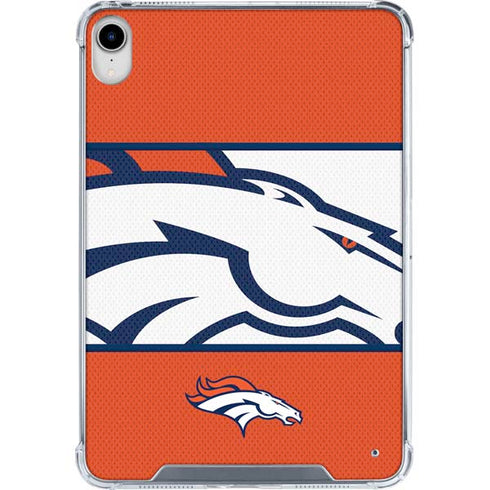 NFL Denver Broncos Zone Block iPad 11th Gen (2025) Clear Case