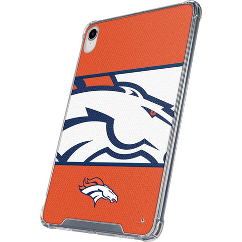 NFL Denver Broncos Zone Block iPad 11th Gen (2025) Clear Case