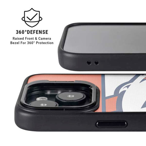 NFL Denver Broncos Zone Block iPhone 14 Kickstand Case
