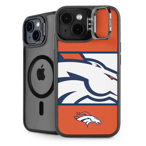 NFL Denver Broncos Zone Block iPhone 15 Plus Kickstand Case