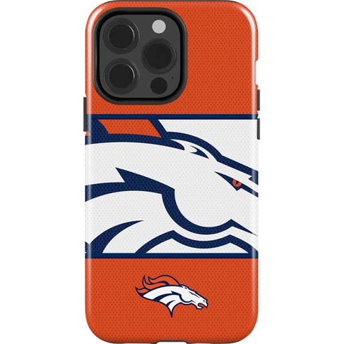 NFL Denver Broncos Zone Block iPhone 15 Pro Impact Case