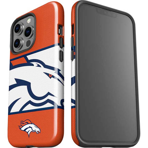 NFL Denver Broncos Zone Block iPhone 15 Pro Impact Case
