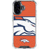 NFL Denver Broncos Zone Block iPhone 16 Clear Case