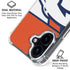NFL Denver Broncos Zone Block iPhone 16 Clear Case