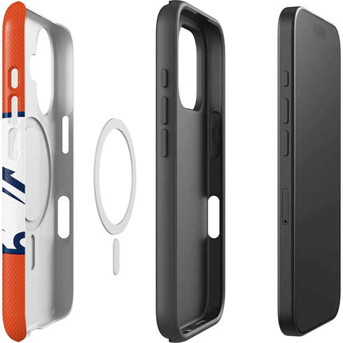 NFL Denver Broncos Zone Block iPhone 16 Magsafe Impact Case