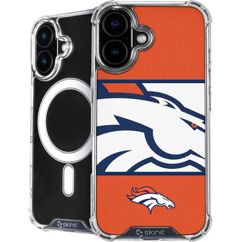 NFL Denver Broncos Zone Block iPhone 16 Plus MagSafe Case