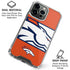 NFL Denver Broncos Zone Block iPhone 16 Pro Clear Case