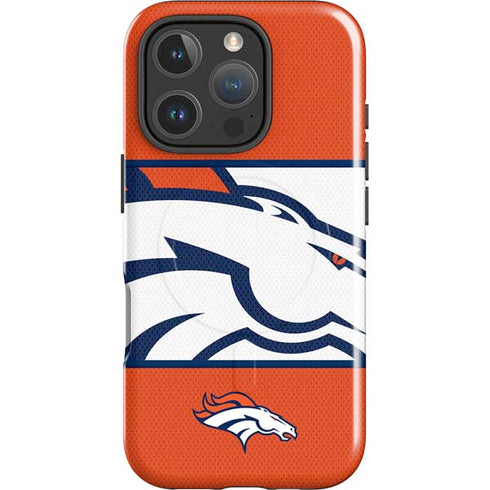 NFL Denver Broncos Zone Block iPhone 16 Pro Max Magsafe Impact Case