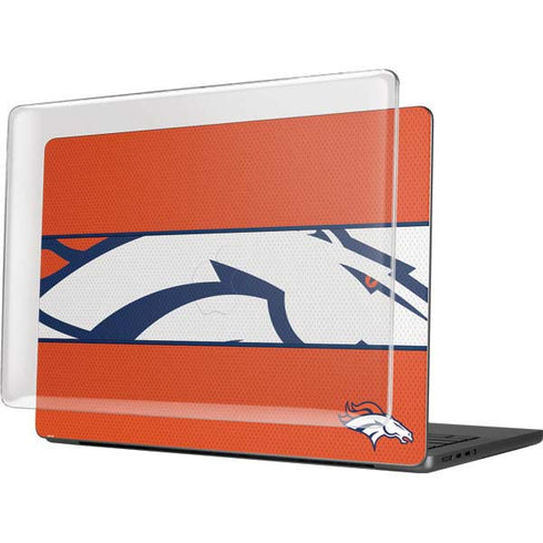 NFL Denver Broncos Zone Block MacBook Pro 14in (2021-24) Case plus Skin
