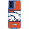NFL Denver Broncos Zone Block Moto G 5G (2024) Clear Case