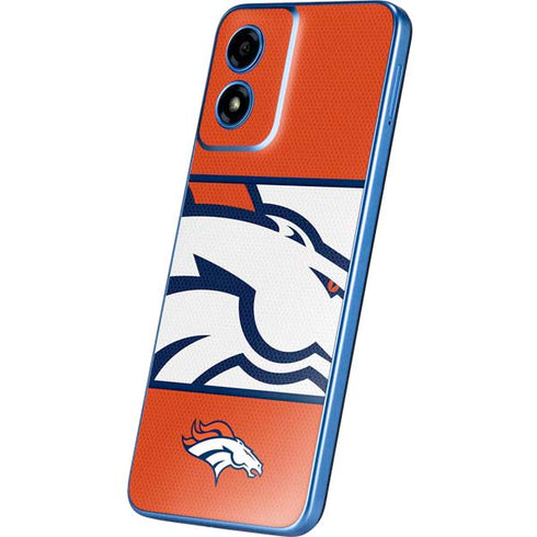 NFL Denver Broncos Zone Block Moto G Play 4G (2024) Skin