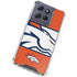 NFL Denver Broncos Zone Block Moto G Power 5G (2025) Clear Case