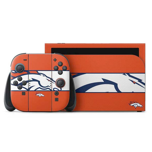 NFL Denver Broncos Zone Block Nintendo Skins