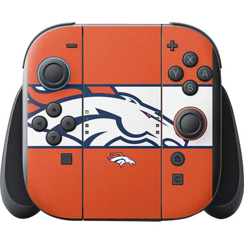 NFL Denver Broncos Zone Block Nintendo Switch 2 (2025) with Joy-Con Skin
