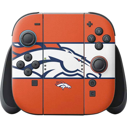 NFL Denver Broncos Zone Block Nintendo Switch 2 (2025) Joy-Con Controller Skin