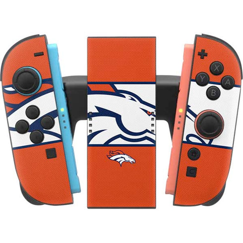 NFL Denver Broncos Zone Block Nintendo Switch 2 (2025) Joy-Con Controller Skin