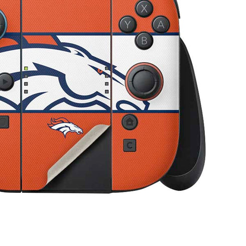 NFL Denver Broncos Zone Block Nintendo Switch 2 (2025) Joy-Con Controller Skin