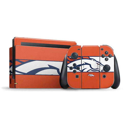 NFL Denver Broncos Zone Block Nintendo Skins