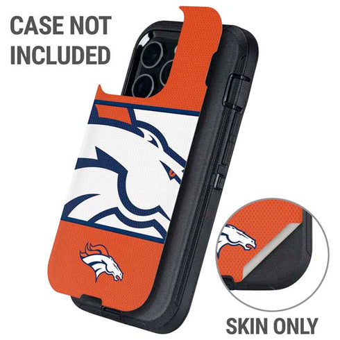 NFL Denver Broncos Zone Block Otterbox Defender iPhone Skin