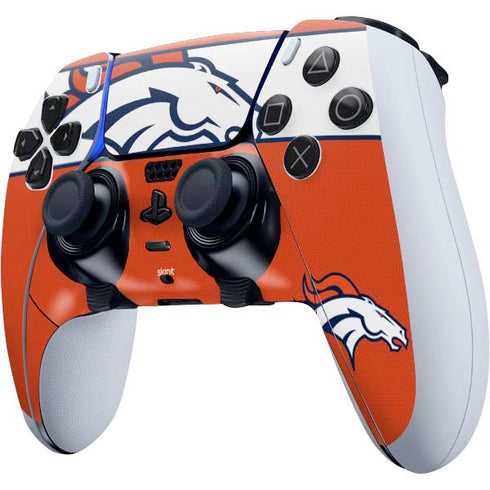 NFL Denver Broncos Zone Block PS5 DualSense Edge Pro Controller Skin