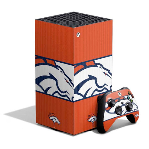 NFL Denver Broncos Zone Block XBox Series X Digital Edition Bundle Skin