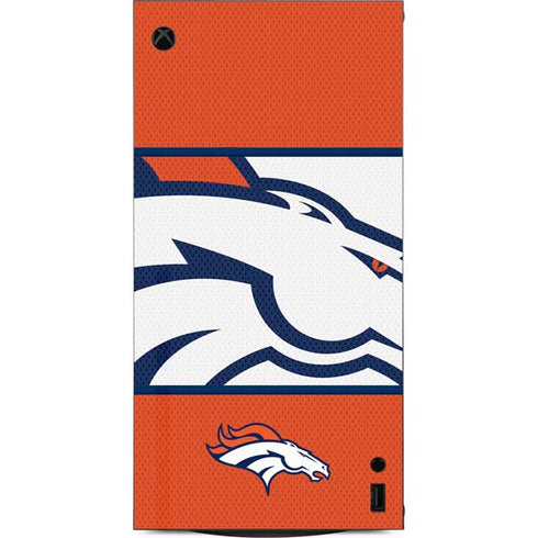 NFL Denver Broncos Zone Block XBox Series X Digital Edition Console Skin