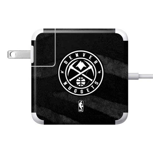 NBA Denver Nuggets Black Animal Print 85W Power Adapter (15 and 17 inch MacBook Pro Charger) Skin