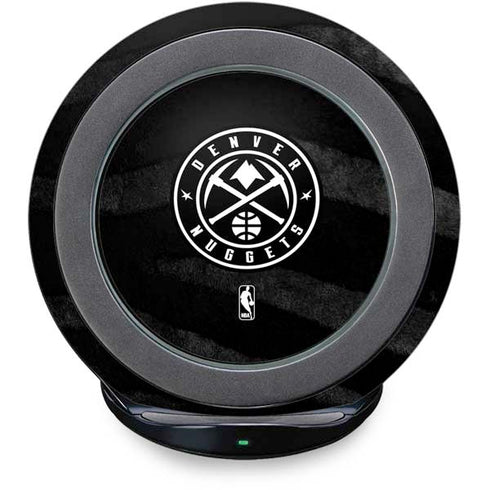 NBA Denver Nuggets Black Animal Print Fast Charge Wireless Charging Stand Skin