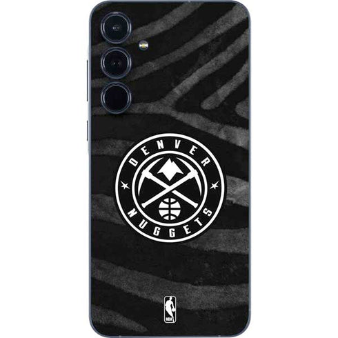 NBA Denver Nuggets Black Animal Print Galaxy A35 5G Skin
