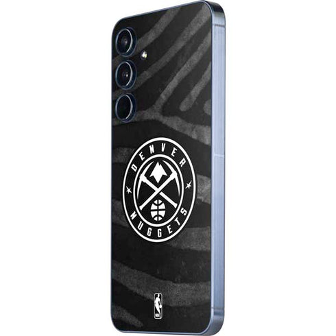 NBA Denver Nuggets Black Animal Print Galaxy A55 5G Skin