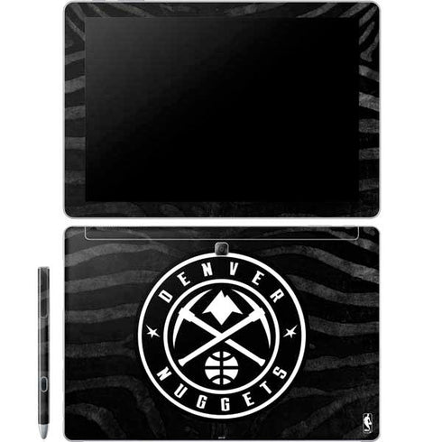 NBA Denver Nuggets Black Animal Print Galaxy Book 12in Skin