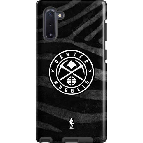 NBA Denver Nuggets Black Animal Print Galaxy Cases