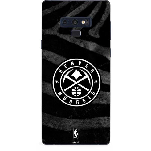 NBA Denver Nuggets Black Animal Print Galaxy Note 9 Skin